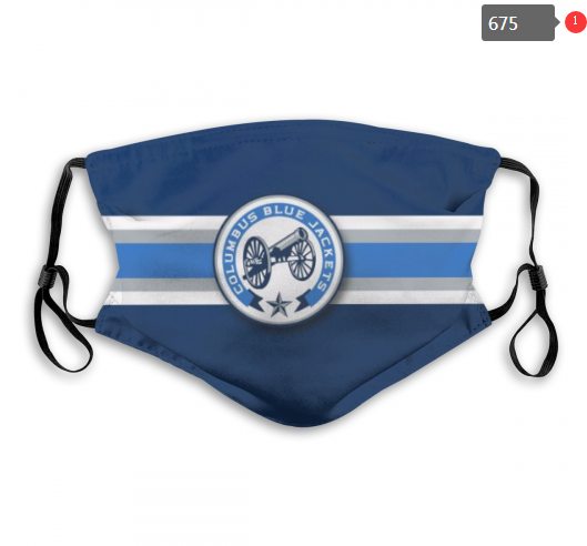 NHL Columbus Blue Jackets Dust mask with filter->nhl dust mask->Sports Accessory